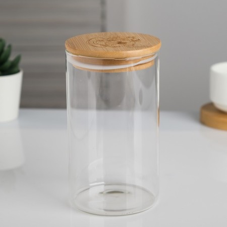 Bank for storage "Flowers", 600 ml-1