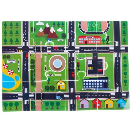 A traffic light with the gaming field "Study traffic rules", lighting effects, Russian chip, blue tractor-8