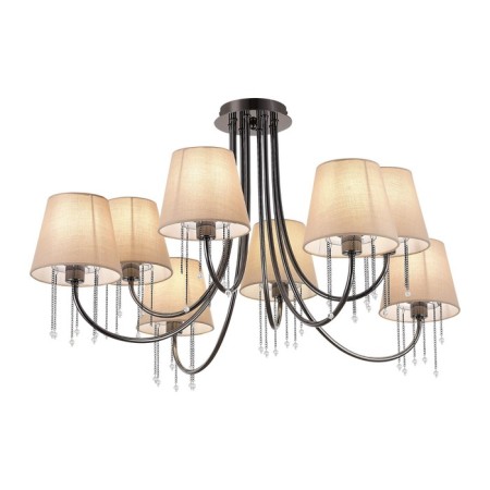 Ceiling EVOLUCE lamp. Sle1118-802-08. Alluria. 8x40 watts, E14, 84x84x45 cm, Black Cherrem