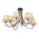 Ceiling EVOLUCE lamp. Sle1118-802-08. Alluria. 8x40 watts, E14, 84x84x45 cm, Black Cherrem