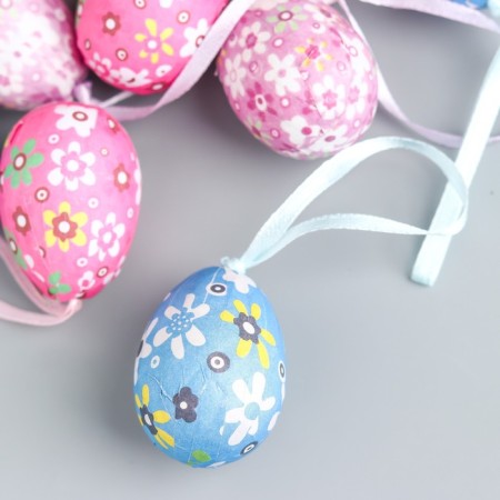 Decor Easter suspension "Egg - Polyanka" set 12 pcs egg 3x4 cm-1