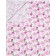 Diaper pink bunny 102x120cm, culinary 130g/m, 100% cotton