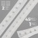 Braid with hooks, 27 mm × 45 ± 1 m, white color