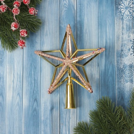 Top "Zvezda" volume luster, 15x17 cm, gold