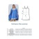 Female suit, size 58, blue color