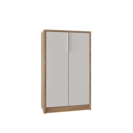 Nordic shoe cabinet, 535x300x900, oak sonoma light/white alaska