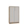 Nordic shoe cabinet, 535x300x900, oak sonoma light/white alaska