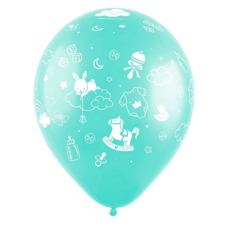Latex ball 12 "Newborn" pastel, set of 50 pcs., Mix-4