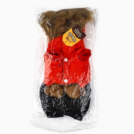 Clothing for dogs. Combineson winter "Warm Winter", Red-Cherry, Size M-10