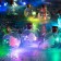 Garland “thread” 1.6 m with nozzles “Balls with a Christmas tree”, IP20, silver thread, 15 LED, glow of multi, AAX2
