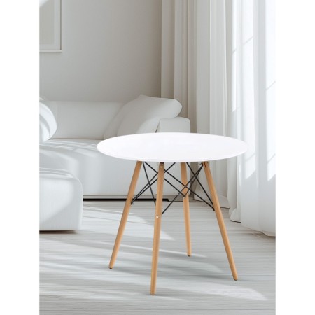 DT-957 table, diameter 80 cm, white-1