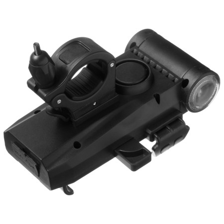 Holder for a steering wheel for a phone with functions: flashlight, sound signal, Power Bank-9