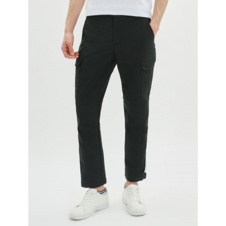 Sports male trousers, size 52, dark green color-4