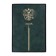 Dated 2025 diary, A5, 176 sheets of Escalada, solid cover of artificial leather, 3D design, embossing foil, lies, cream block 70 g/m2, green