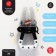 Nibbler for feeding, with silicone mesh Rock Baby, black color+white