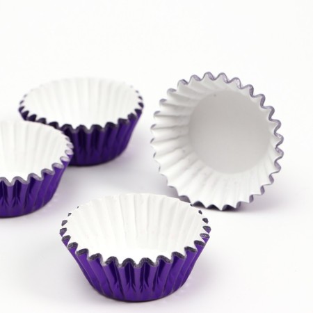 Baking form round, 3.5 x 2 cm purple-1