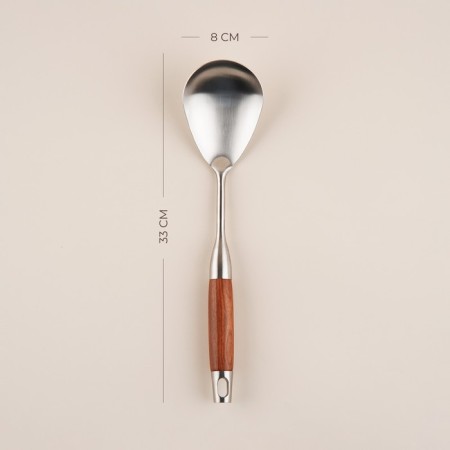 A garnet spoon made of stainless steel Sl Home "Rustik", 33 × 8 cm, silver color-1