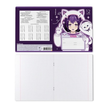 Notebook of 12 sheets in the Erichkrause "Space Anime", selective UV-lace-9