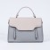 Magnet bag bag, external pocket, long belt, gray-blue color