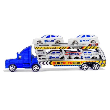 Truck Inertial "Avtobos", with cars, MIX color-1