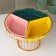 Menzhitsa ceramic 3 cells on the metal stand "Bohemia", 22 × 14 cm, color mix