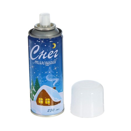 New Year's spray snow, white color, 250 ml, melting, for the new year-3
