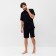 Pajama men's kaftan "I'm too lazy" size 48, black