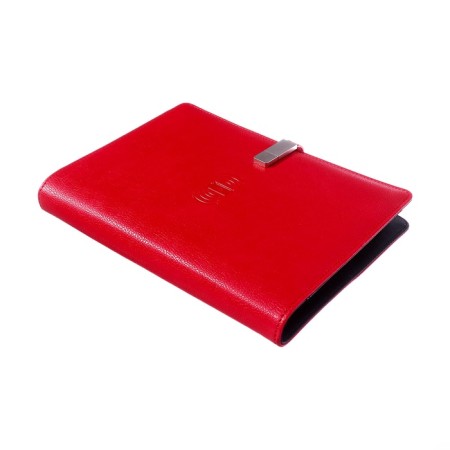 Organizer on the rings, PVC, A5.140 liters, cage, with a pen, gifts. Box, flash drive, charging red-2