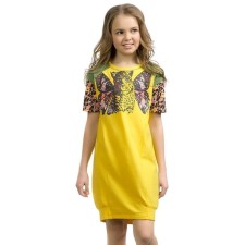 Dress for girls, height 116 cm, color Banana