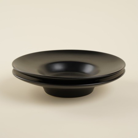 A set of plates for paste SL Home "Dark", d = 21 cm, black color