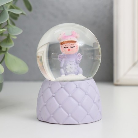 Souvenir Polystone Water Ball Light "Baby Dinosaurus" MIX 4x4x6.7 cm-3