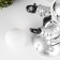 Sponel "Cosmonaut" LED from batteries silver 16x16x30.5 cm Risalux