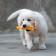 The squeak of "thoughtful chicken" is small, 16.5 cm, yellow