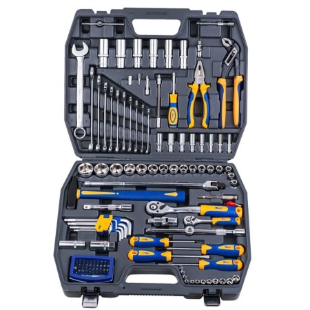 The instrument set Kraft KT700679, 1/2 "and 1/4", 4-32 mm, E10EE16, 120 items