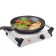 Electric tile KitFort KT-182, 1000 watts, 1 burner, gray-black