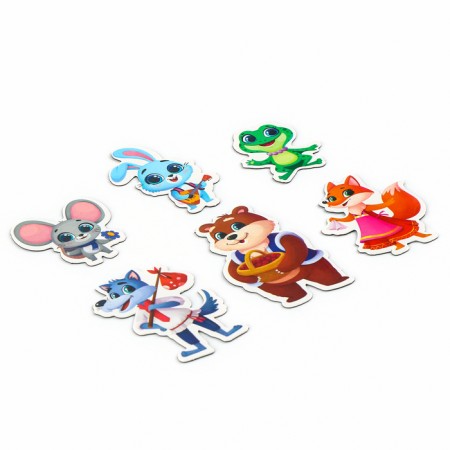 A set of developing magnets. Theater based on the Russian folk tale "Teremok"-6