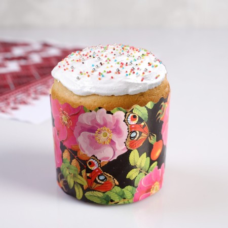 Paper form for cake "Rosehip" 70 x 60 mm