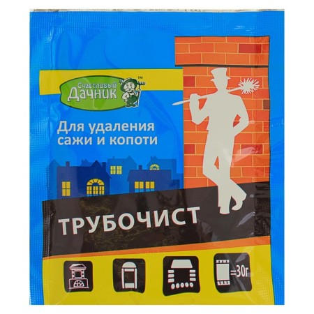 A means to clean the chimneys from soot and soot "Happy summer cottage - chimney sweep", 30 g