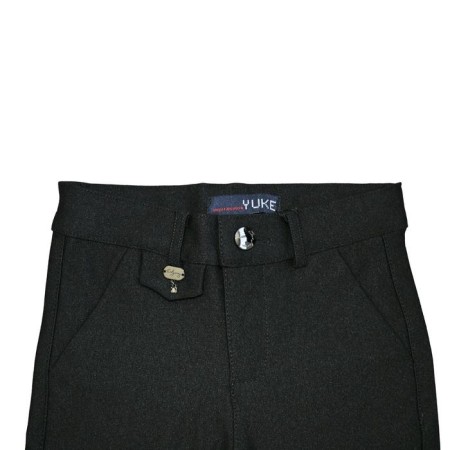 Pants for girls, height 158 ​​cm, black-gray color-2