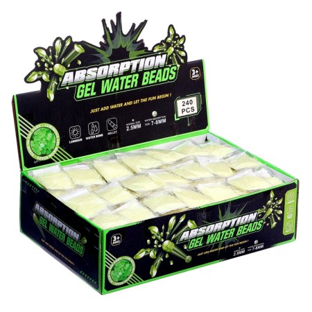 Gel bullets, glow in the dark, d = 7-8 mm, 1000 pcs