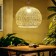Ceiling Lamp from rattan "Ahmad" 1x120W, E27, 50x50x70 cm