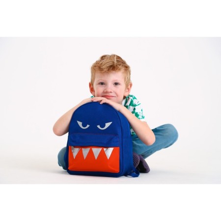 Buscoper Textile Backpack with a “shark” pocket, a reflector. Elements, 27x23 x 10 cm-9