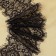 Lace cilia, 100 mm × 9 ± 0.5 m, in the bobin 3 pcs 3 m, black color