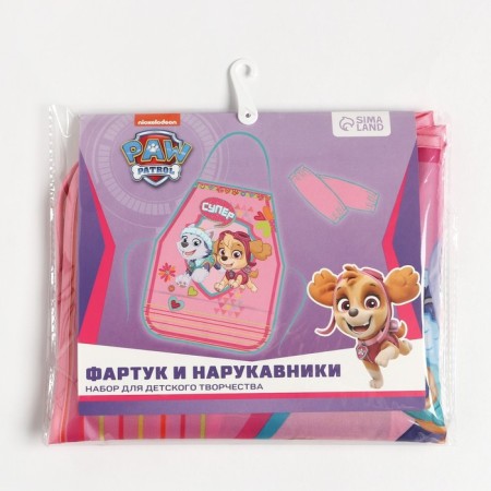 Apron with armatals for children's PAW Patrol "Sky and Everest", 49x39 cm-7