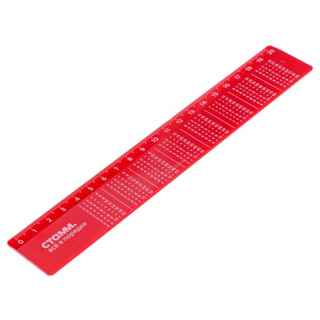 Line 20 cm, Istanm "Multiplication Table", plastic, mother -of -pearl, mix-2