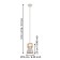 CAWTON chandelier, 1x40W E27