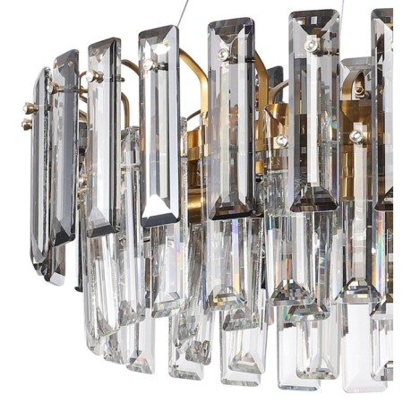 Suspended chandelier Stilform ton 8xe14 40w, size 60x60x60-120 cm, bronze color-2