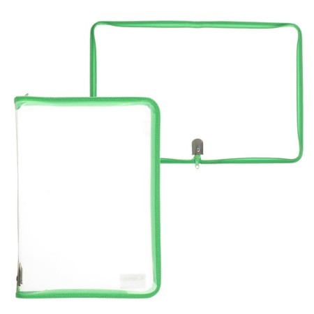 Plastic folder A4, 325 x 230 x 25 mm, lightning around, calligrata "office", PM-A4-01, 0.5 mm, transparent, pastel, green