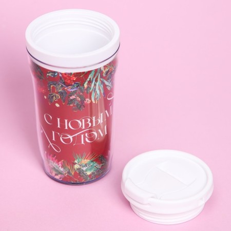 Gift set “Happy New Year!”: Hot chocolate 25 g x 4 pcs., Marshmallow 50 g, a thermostat 250 ml.-2