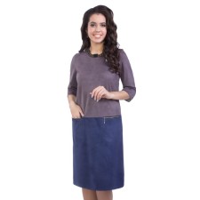 Women's dress, size 42, gray color